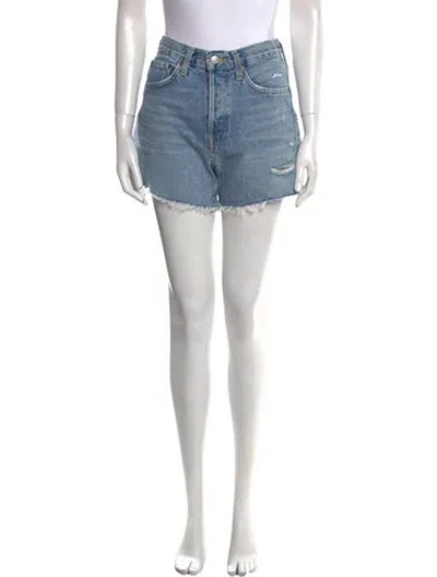 Pre-owned Agolde Mini Shorts In Blue