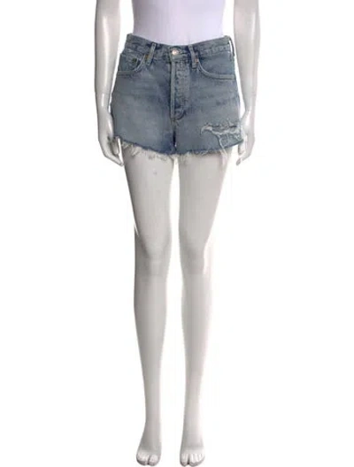 Pre-owned Agolde Mini Shorts In Blue
