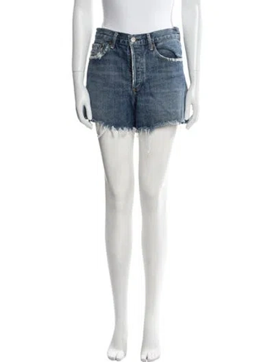 Pre-owned Agolde Mini Shorts In Blue