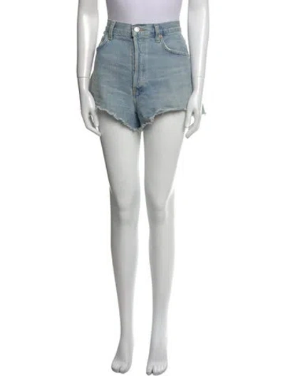 Pre-owned Agolde Mini Shorts In Blue