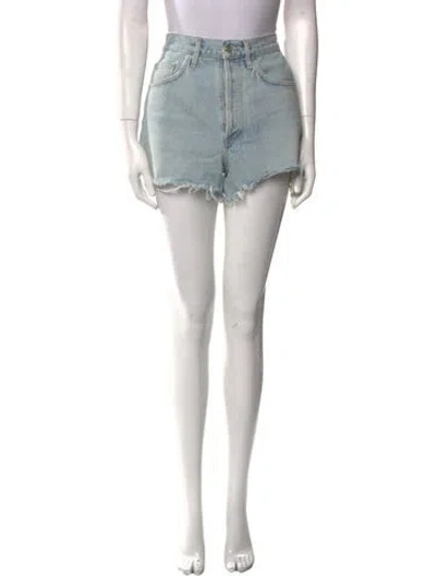 Pre-owned Agolde Mini Shorts In Blue