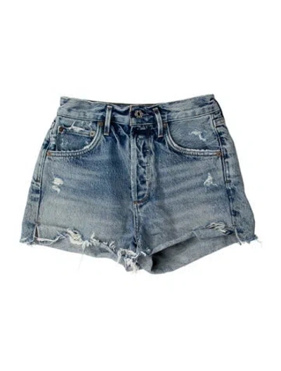 Pre-owned Agolde Mini Shorts In Blue
