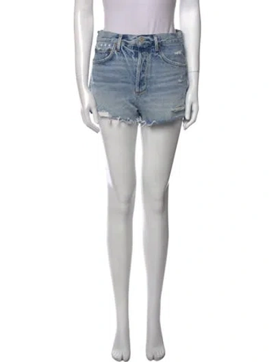 Pre-owned Agolde Mini Shorts In Blue
