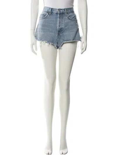 Pre-owned Agolde Mini Shorts In Blue