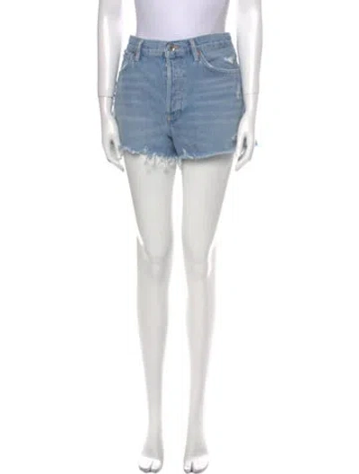 Pre-owned Agolde Mini Shorts In Blue