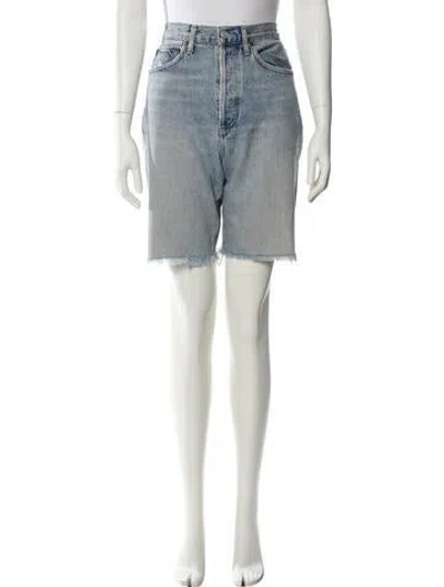Pre-owned Agolde Mini Shorts In Blue