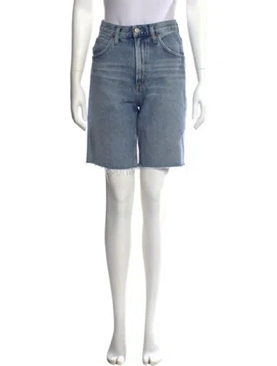 Pre-owned Agolde Mini Shorts In Blue