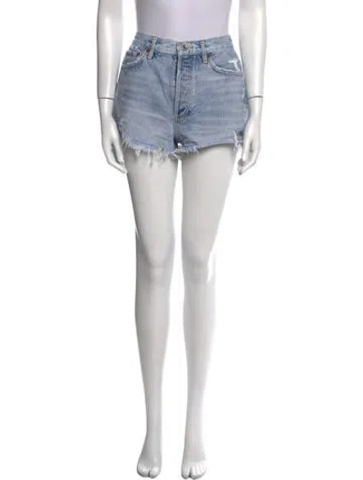Pre-owned Agolde Mini Shorts In Blue