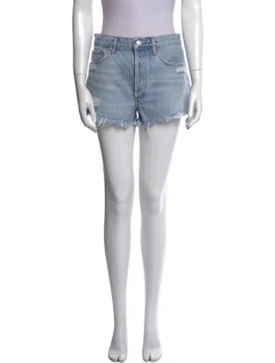 Pre-owned Agolde Mini Shorts In Blue