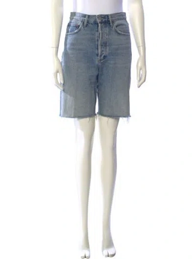 Pre-owned Agolde Mini Shorts In Blue