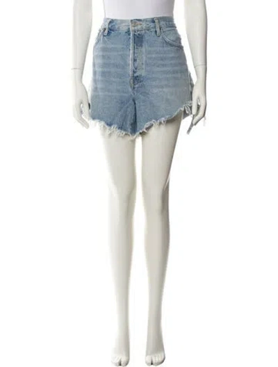 Pre-owned Agolde Mini Shorts In Blue