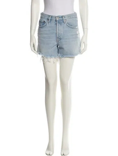 Pre-owned Agolde Mini Shorts In Blue