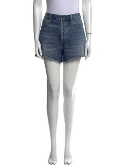 Pre-owned Agolde Mini Shorts In Blue