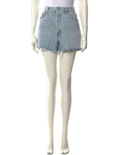 Pre-owned Agolde Mini Shorts In Blue