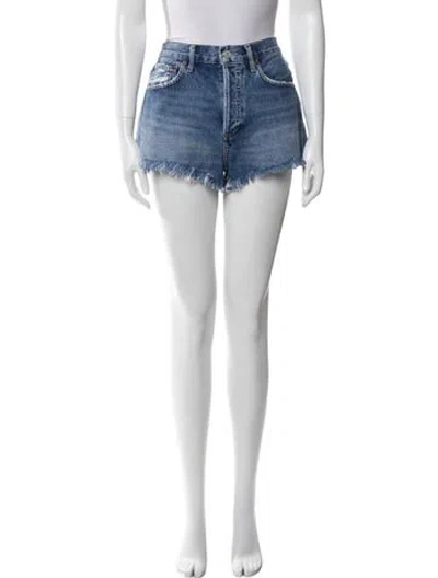 Pre-owned Agolde Mini Shorts In Blue