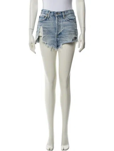 Pre-owned Agolde Mini Shorts In Blue