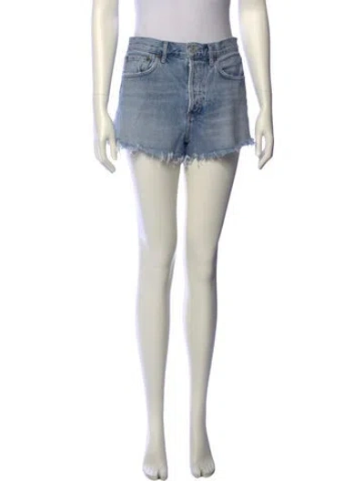 Pre-owned Agolde Mini Shorts In Blue