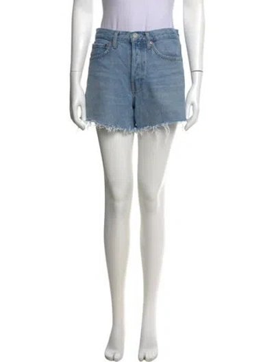 Pre-owned Agolde Mini Shorts In Blue