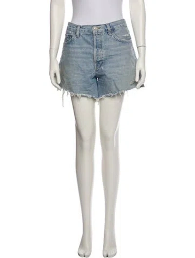 Pre-owned Agolde Mini Shorts In Blue