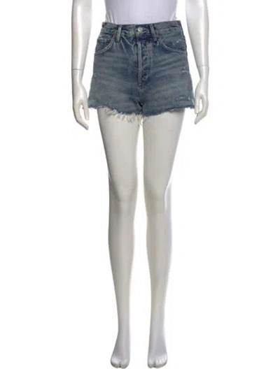 Pre-owned Agolde Mini Shorts In Blue