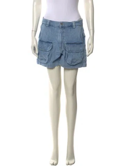 Pre-owned Agolde Mini Shorts In Blue