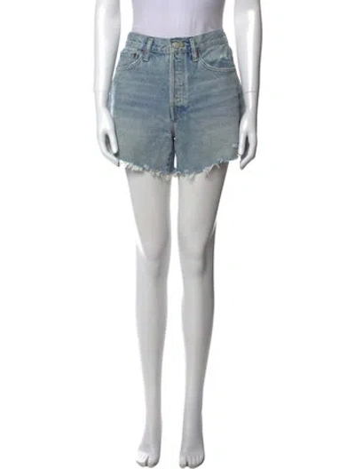 Pre-owned Agolde Mini Shorts In Blue