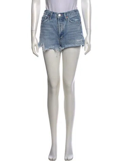 Pre-owned Agolde Mini Shorts In Blue