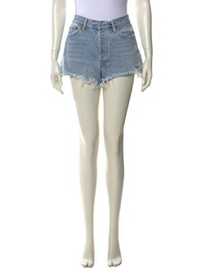 Pre-owned Agolde Mini Shorts In Blue