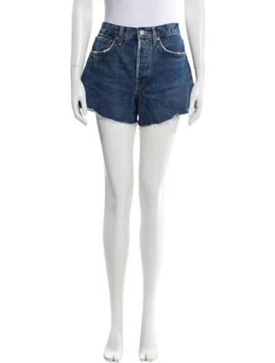 Pre-owned Agolde Mini Shorts In Blue