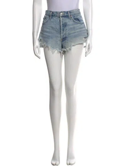 Pre-owned Agolde Mini Shorts In Blue