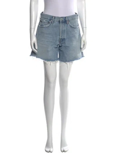 Pre-owned Agolde Mini Shorts In Blue