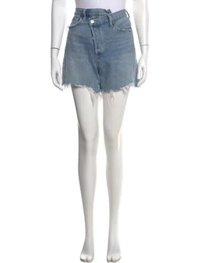 Pre-owned Agolde Mini Shorts In Blue