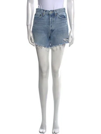 Pre-owned Agolde Mini Shorts In Blue