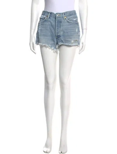 Pre-owned Agolde Mini Shorts In Blue
