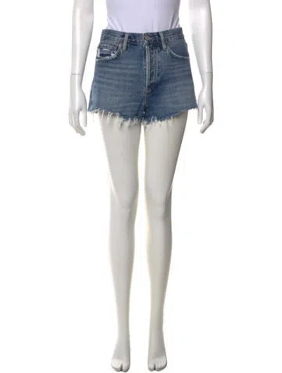 Pre-owned Agolde Mini Shorts In Blue