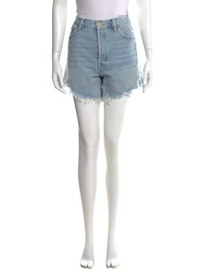 Pre-owned Agolde Mini Shorts In Blue