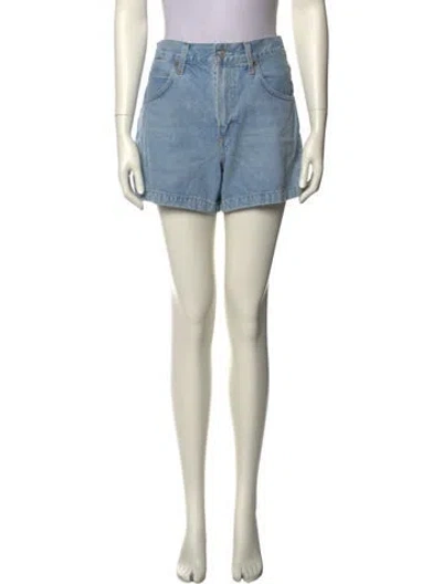Pre-owned Agolde Mini Shorts In Blue