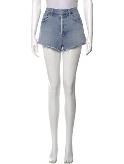 Pre-owned Agolde Mini Shorts In Blue