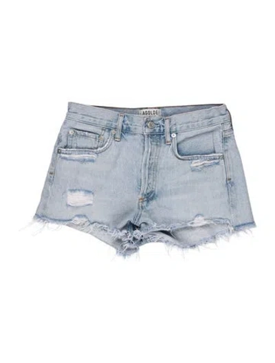 Pre-owned Agolde Mini Shorts In Blue