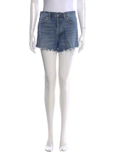 Pre-owned Agolde Mini Shorts In Blue