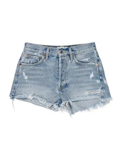 Pre-owned Agolde Mini Shorts In Blue