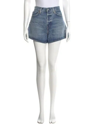 Pre-owned Agolde Mini Shorts In Blue
