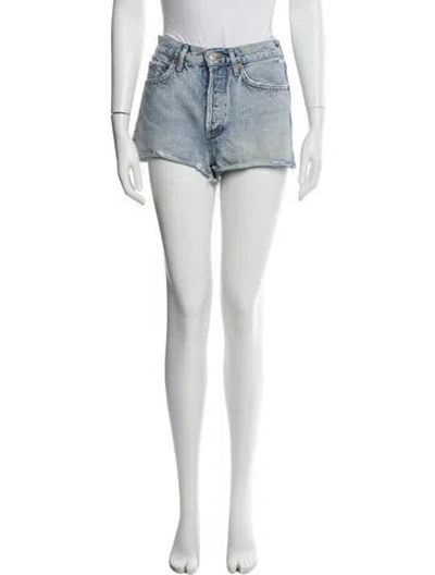 Pre-owned Agolde Mini Shorts In Blue