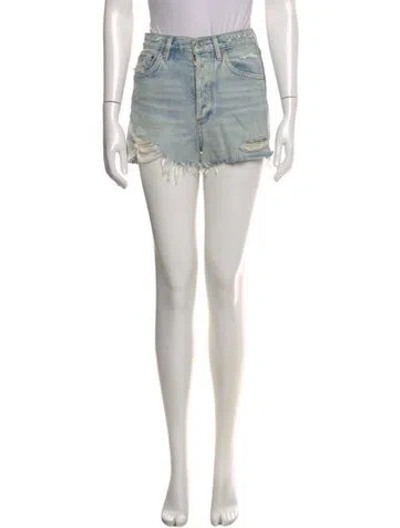Pre-owned Agolde Mini Shorts In Blue