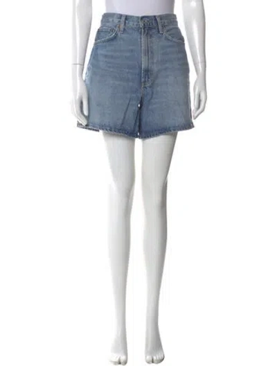 Pre-owned Agolde Mini Shorts In Blue
