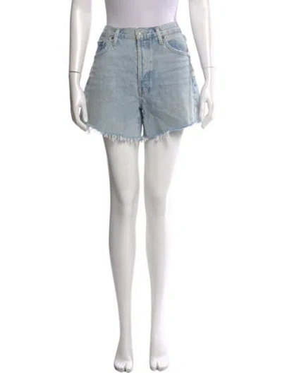 Pre-owned Agolde Mini Shorts In Blue