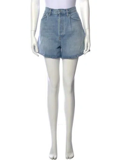 Pre-owned Agolde Mini Shorts In Blue