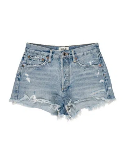 Pre-owned Agolde Mini Shorts In Blue