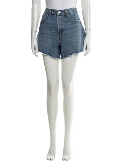 Pre-owned Agolde Mini Shorts In Blue