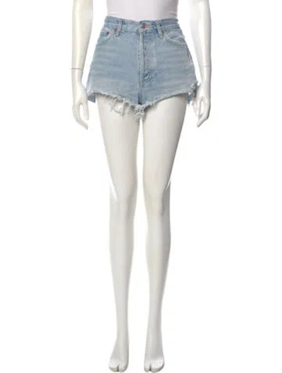 Pre-owned Agolde Mini Shorts In Blue
